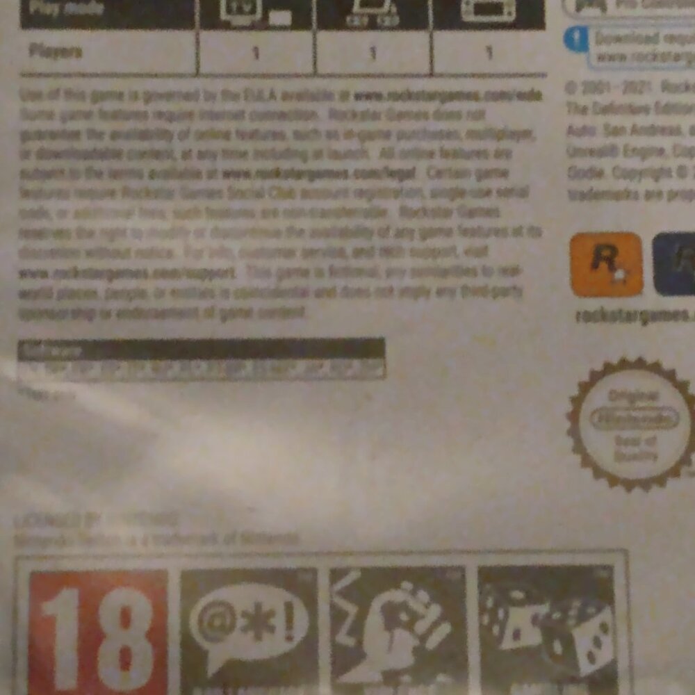 Sealed GRAND THEFT AUTO TRILOGY (Nintendo Switch) - Picture 6 of 7